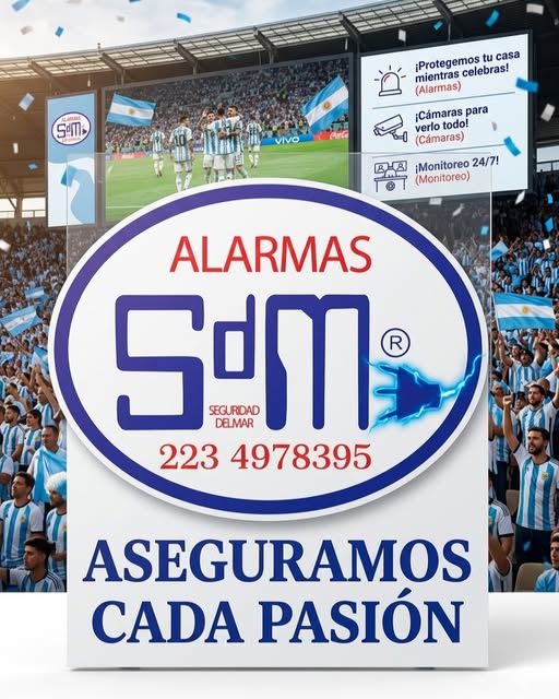 SDM Alarmas protege la pasión de Mar del Plata con monitoreo y cámaras